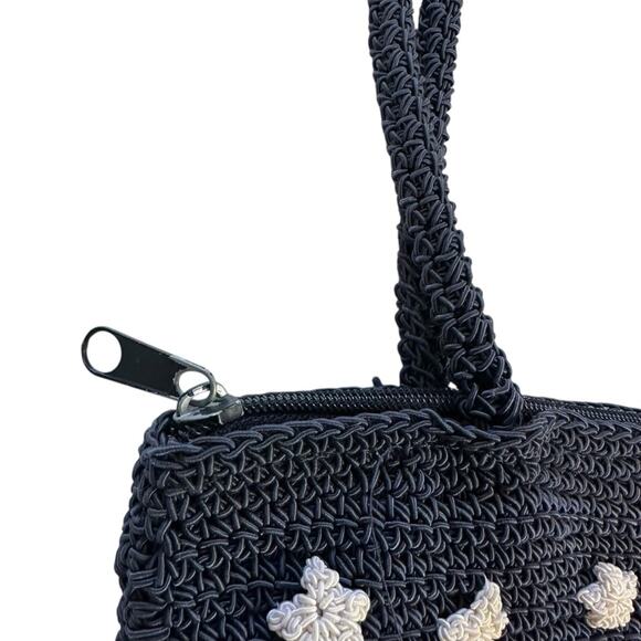 Patriotic Knit Tote Bag - Red, White, Blue 13 Star American Flag Crochet Bag - Picture 9 of 12